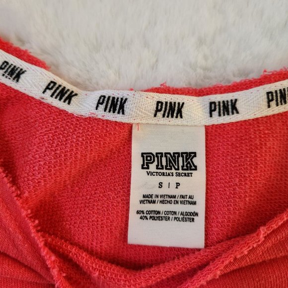 PINK Victoria’s Secret Slouch Neck Neon Sweatshirt size  Small - Picture 4 of 10